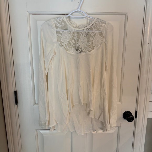 New! For Love and Lemons Ellery lace Blouse White NWT 45756 - Picture 6 of 15